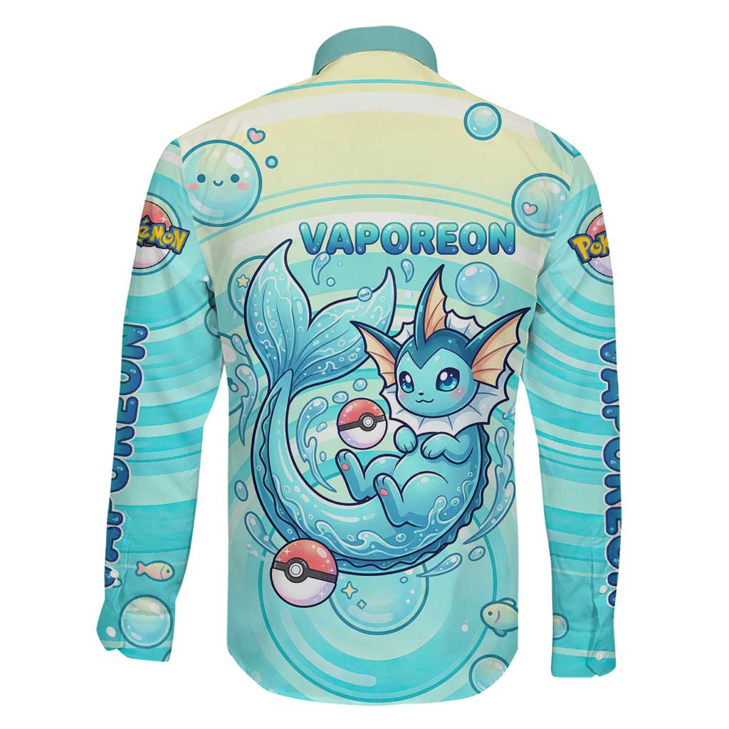 Vaporeon Family Matching Mermaid Dress and Hawaiian Shirt Dreamy Ocean Bubble Fantasy Art