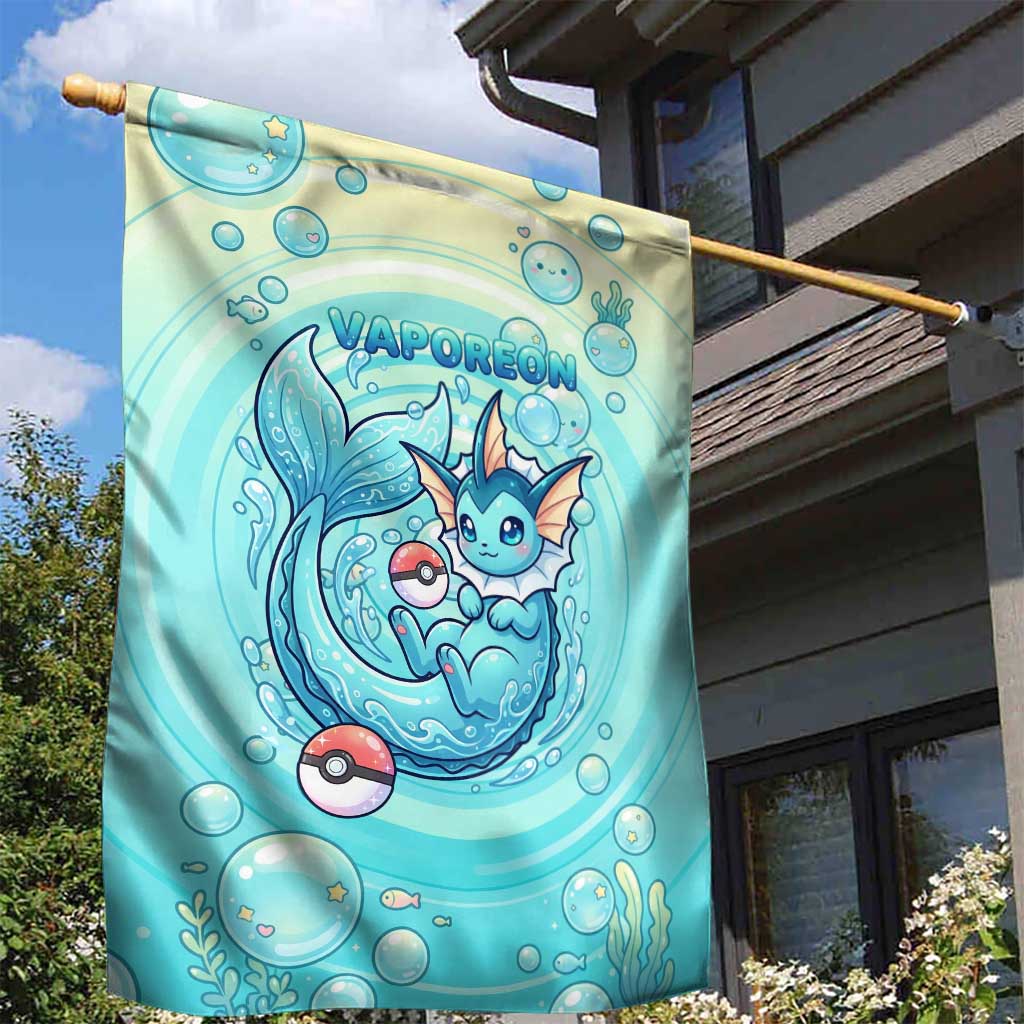 Vaporeon Garden Flag Dreamy Ocean Bubble Fantasy Art