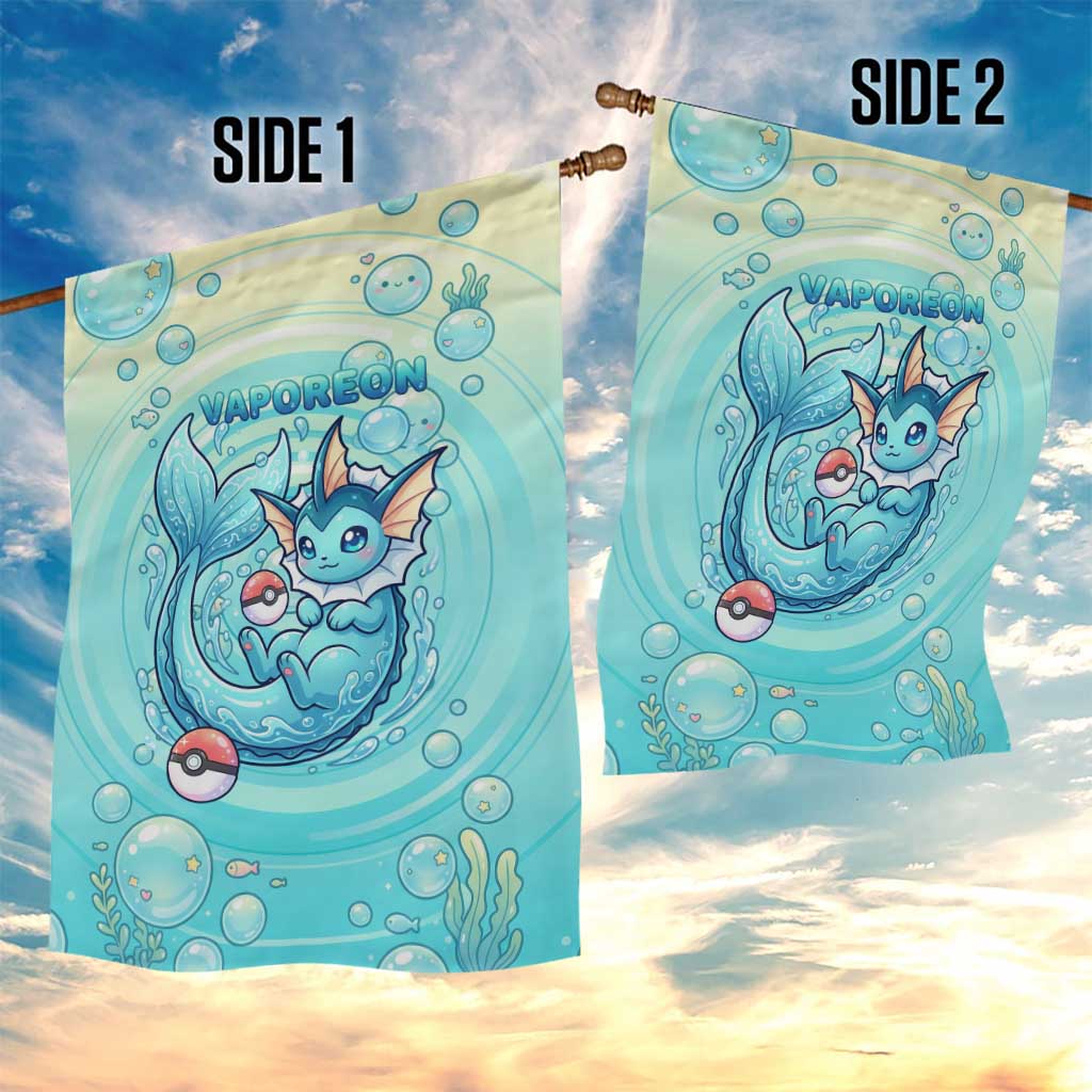 Vaporeon Garden Flag Dreamy Ocean Bubble Fantasy Art
