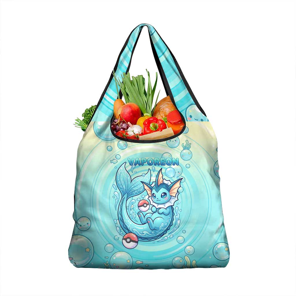 Vaporeon Grocery Bag Dreamy Ocean Bubble Fantasy Art