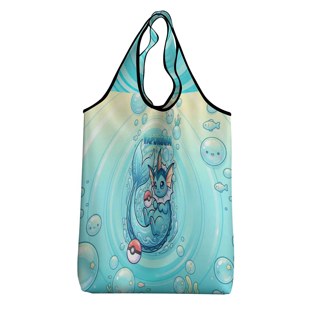 Vaporeon Grocery Bag Dreamy Ocean Bubble Fantasy Art