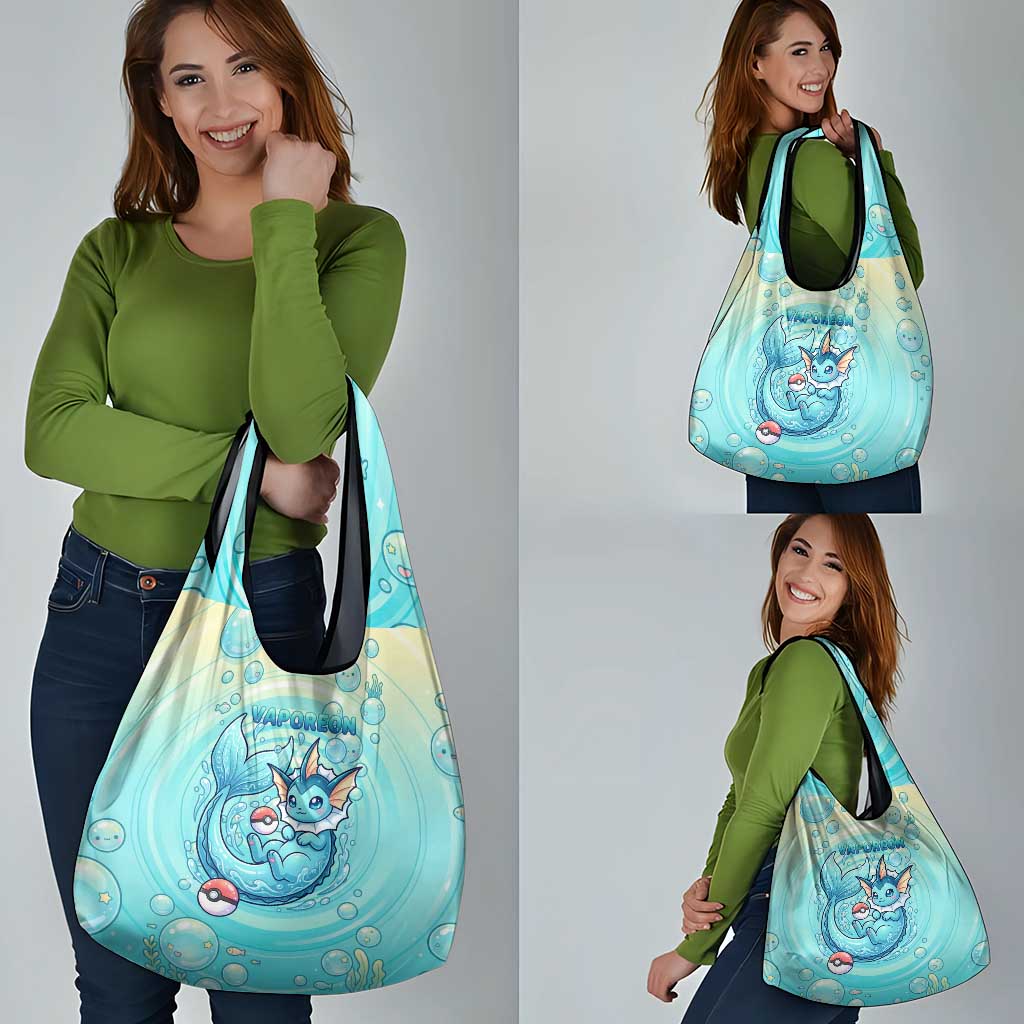 Vaporeon Grocery Bag Dreamy Ocean Bubble Fantasy Art