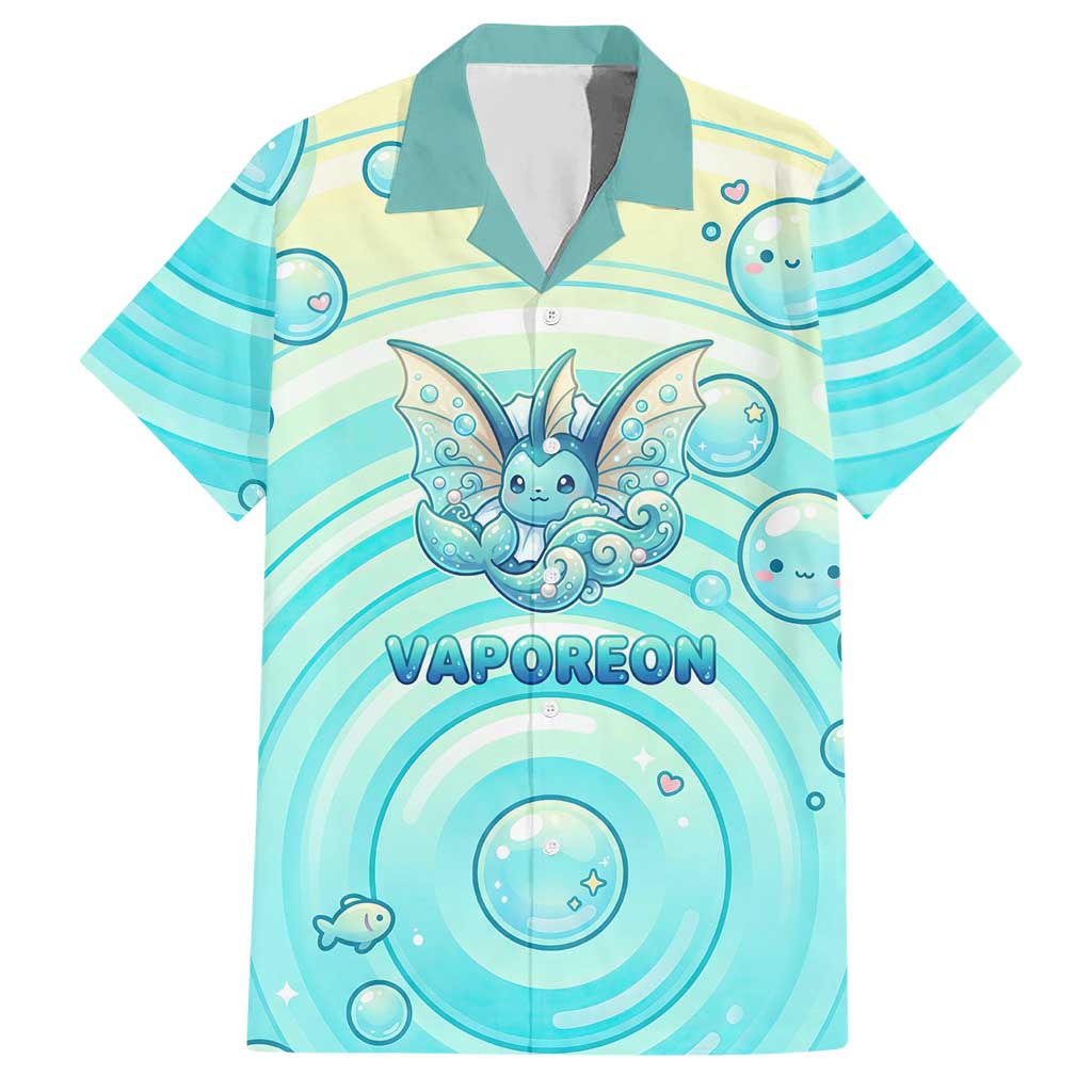 Vaporeon Hawaiian Shirt Dreamy Ocean Bubble Fantasy Art