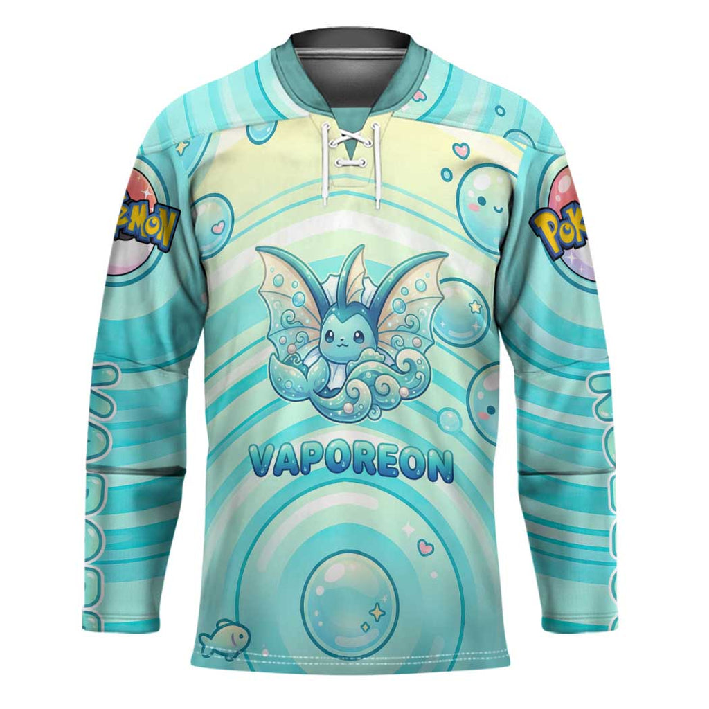 Vaporeon Hockey Jersey Dreamy Ocean Bubble Fantasy Art