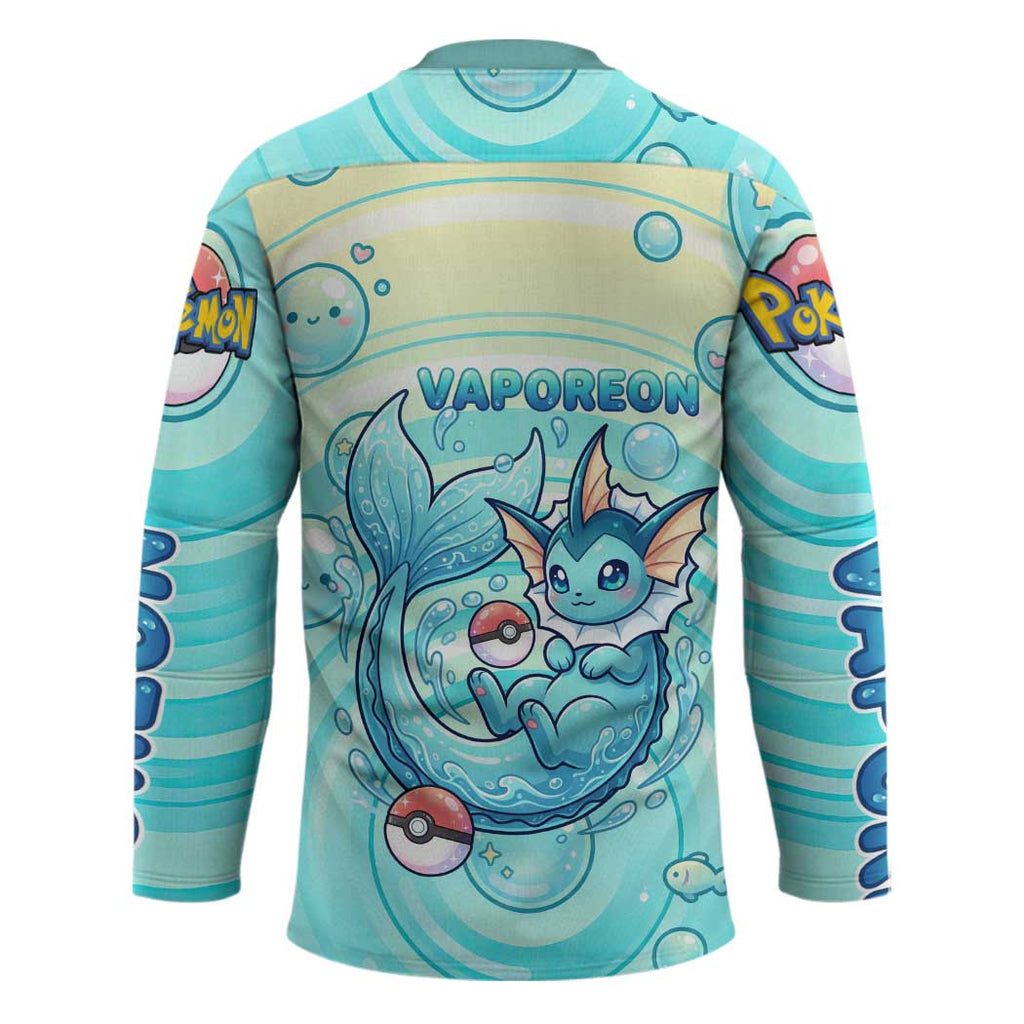 Vaporeon Hockey Jersey Dreamy Ocean Bubble Fantasy Art