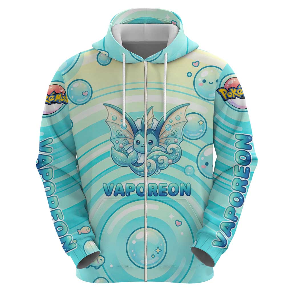 Vaporeon Hoodie Dreamy Ocean Bubble Fantasy Art
