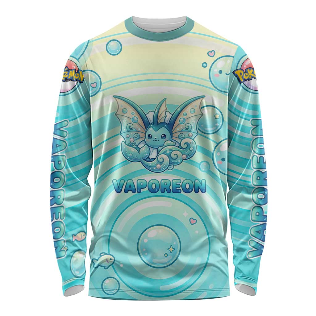Vaporeon Long Sleeve Shirt Dreamy Ocean Bubble Fantasy Art