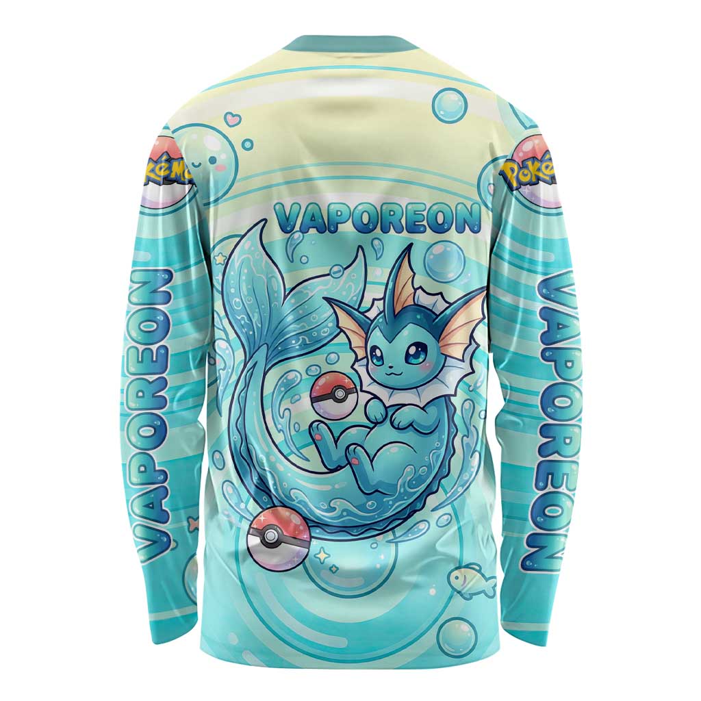 Vaporeon Long Sleeve Shirt Dreamy Ocean Bubble Fantasy Art