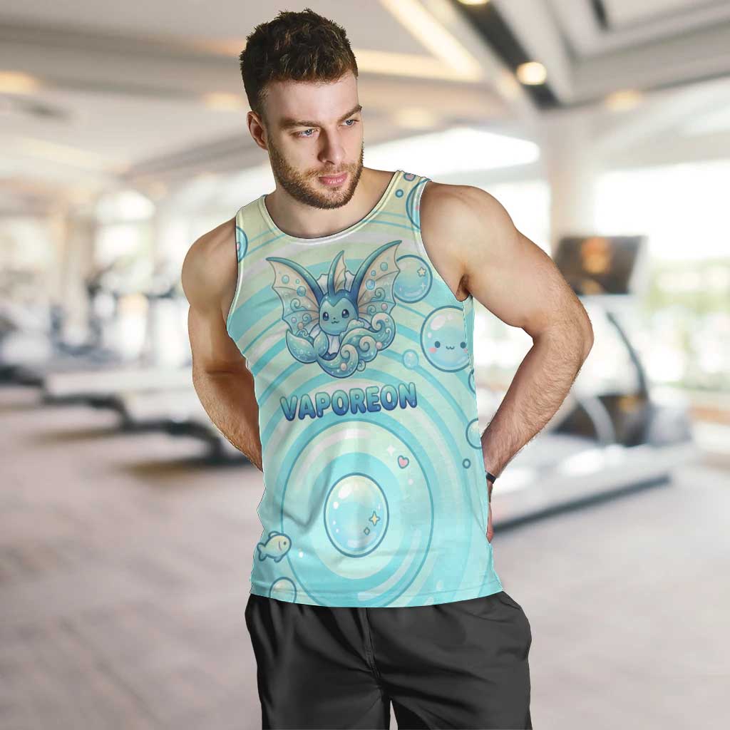 Vaporeon Men Tank Top Dreamy Ocean Bubble Fantasy Art