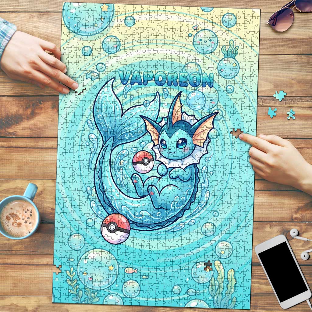 Vaporeon Puzzle Dreamy Ocean Bubble Fantasy Art