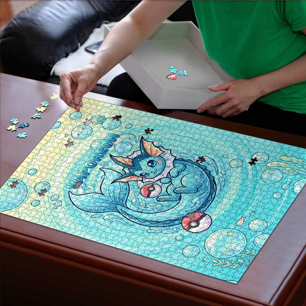 Vaporeon Puzzle Dreamy Ocean Bubble Fantasy Art