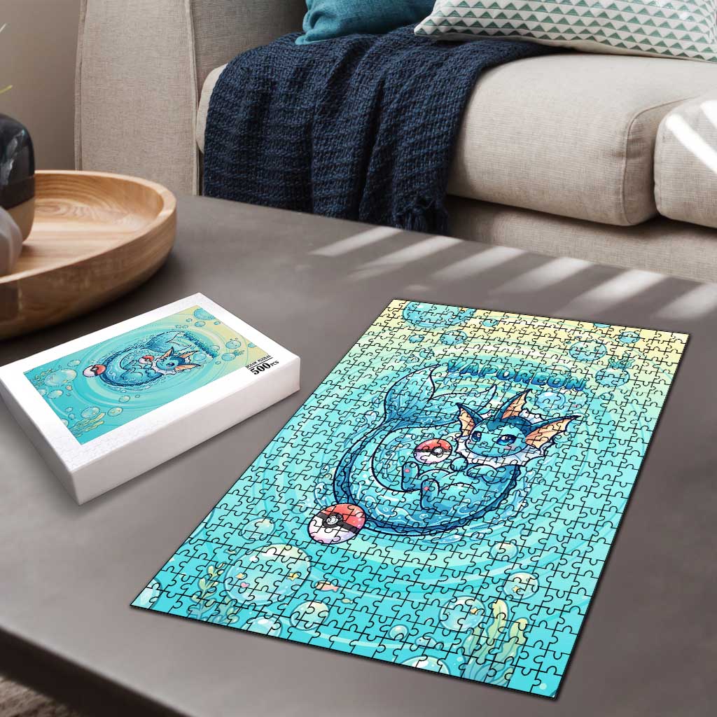 Vaporeon Puzzle Dreamy Ocean Bubble Fantasy Art