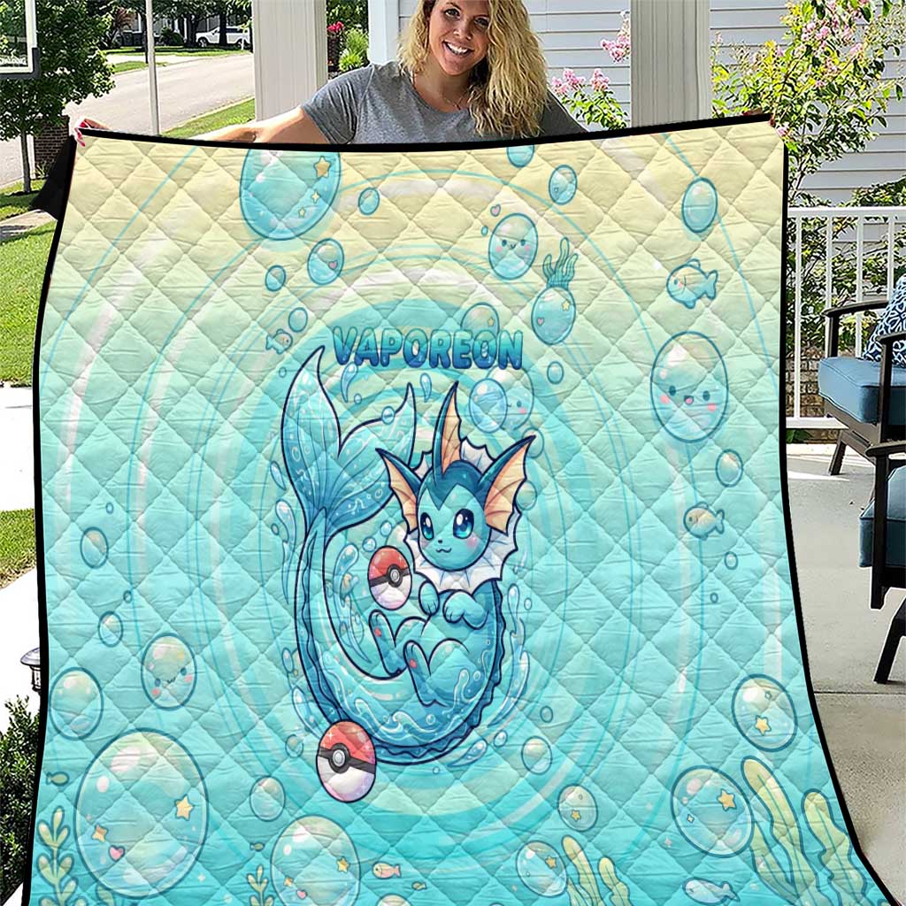 Vaporeon Quilt Dreamy Ocean Bubble Fantasy Art