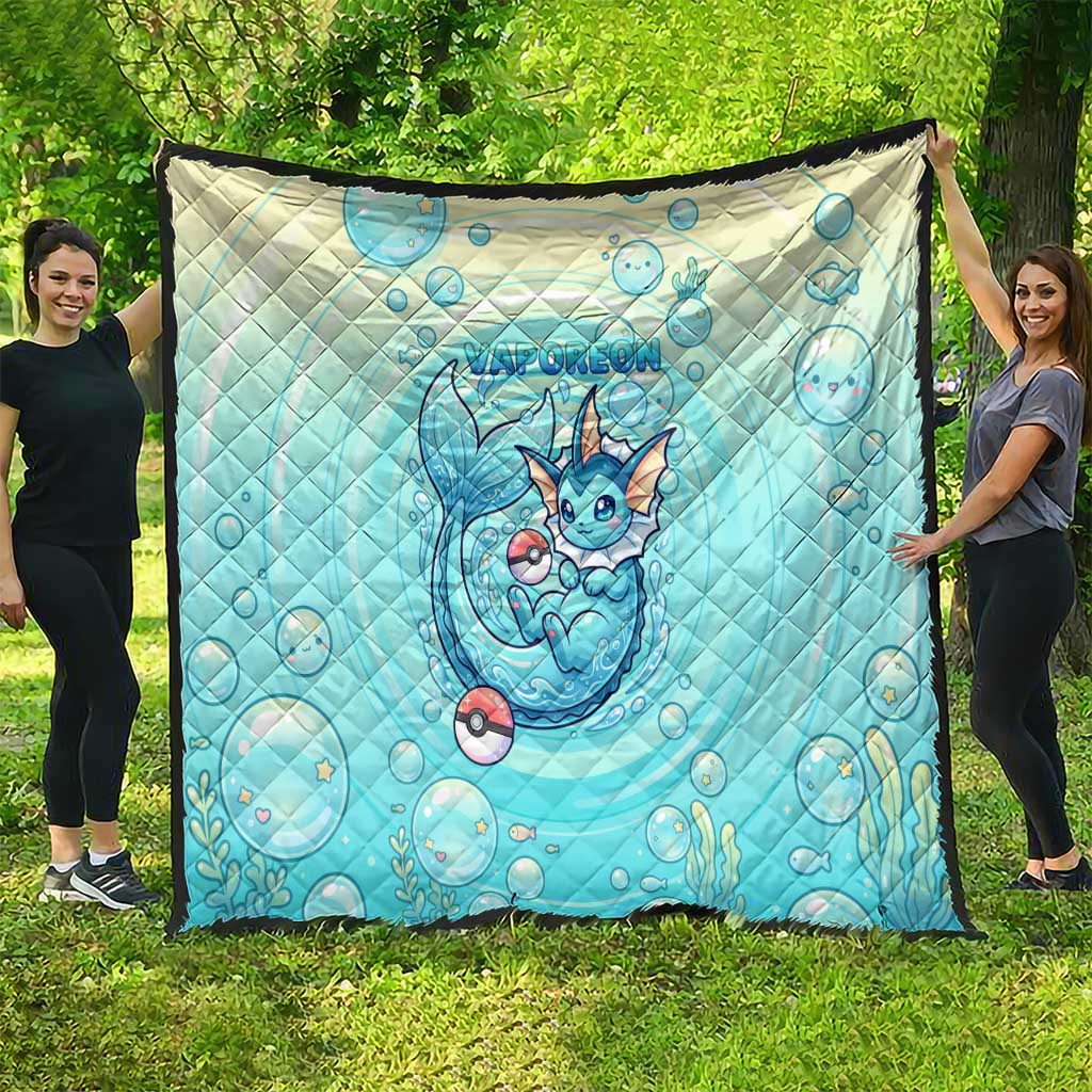 Vaporeon Quilt Dreamy Ocean Bubble Fantasy Art