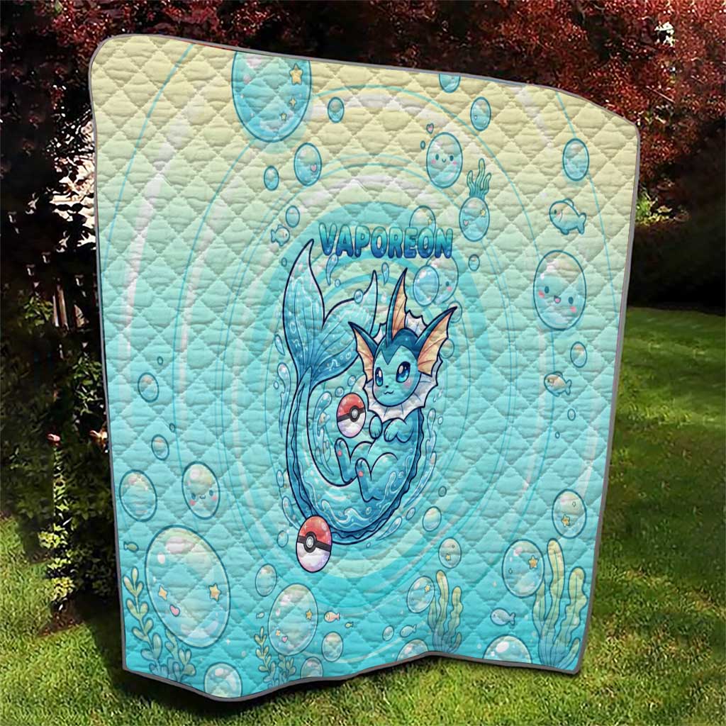 Vaporeon Quilt Dreamy Ocean Bubble Fantasy Art