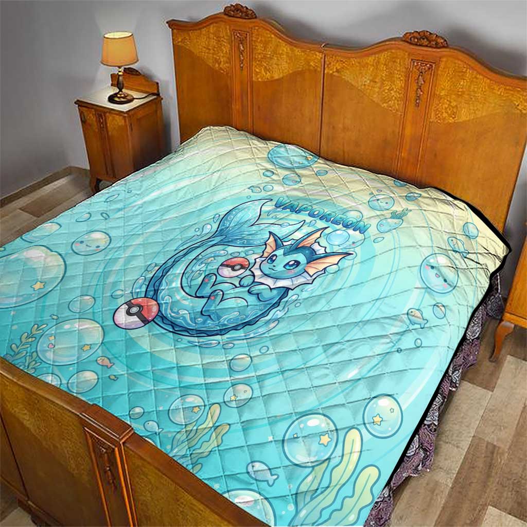 Vaporeon Quilt Dreamy Ocean Bubble Fantasy Art