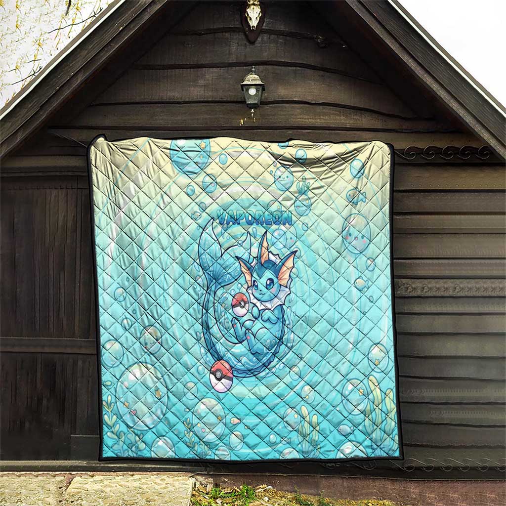 Vaporeon Quilt Dreamy Ocean Bubble Fantasy Art