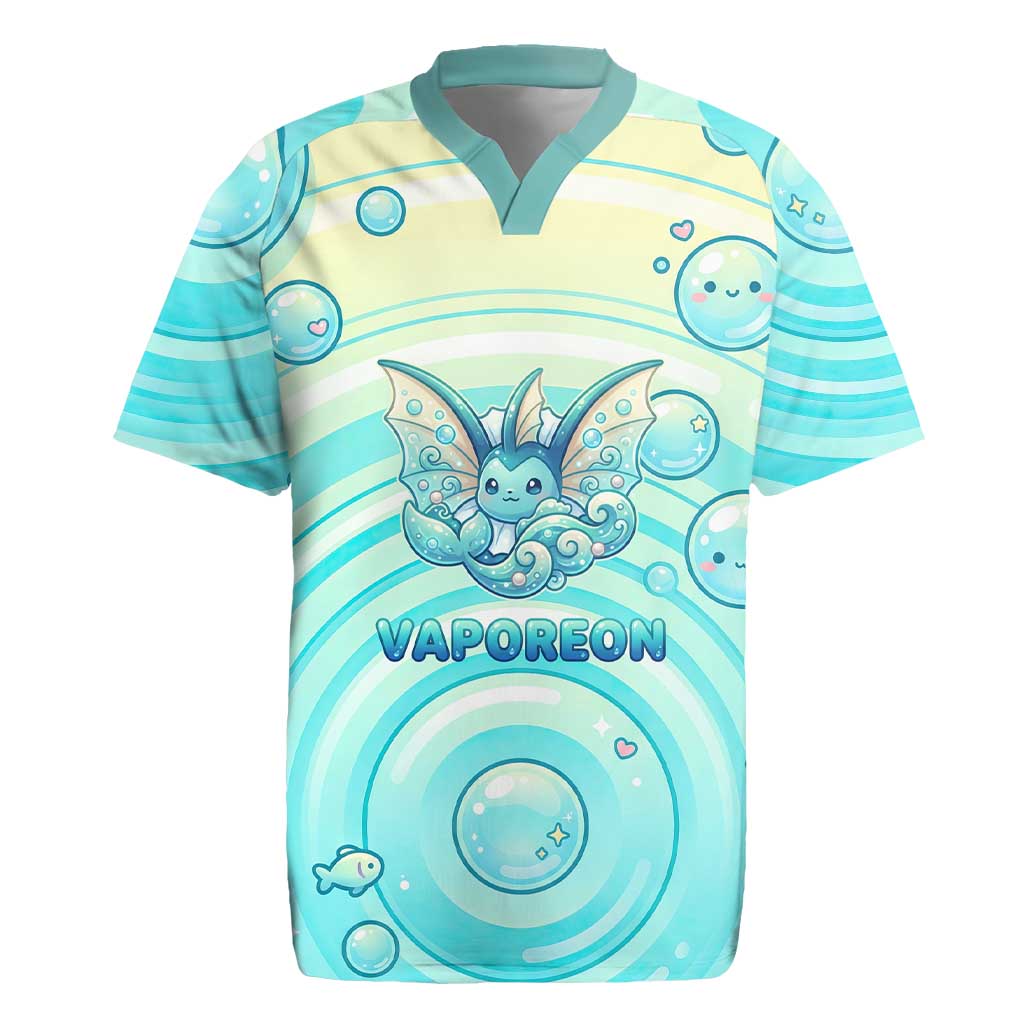 Vaporeon Rugby Jersey Dreamy Ocean Bubble Fantasy Art