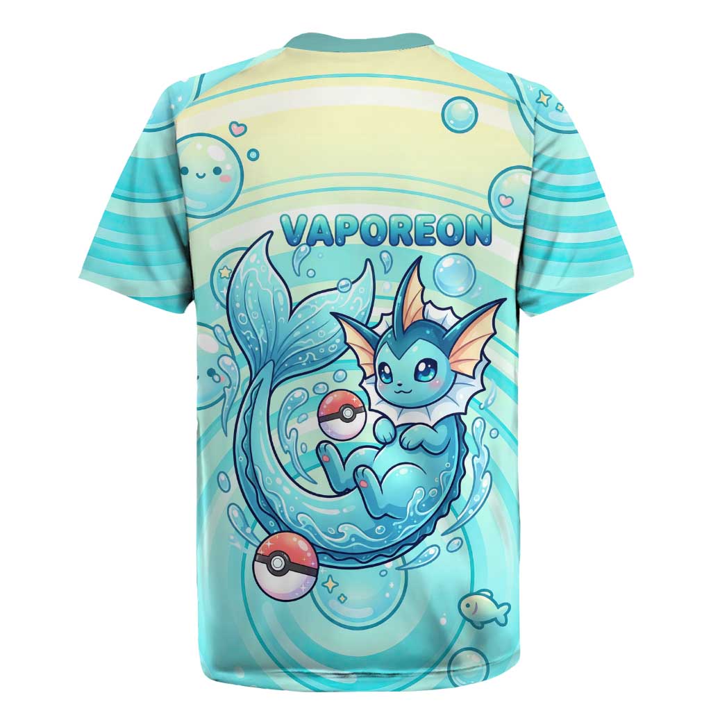 Vaporeon Rugby Jersey Dreamy Ocean Bubble Fantasy Art