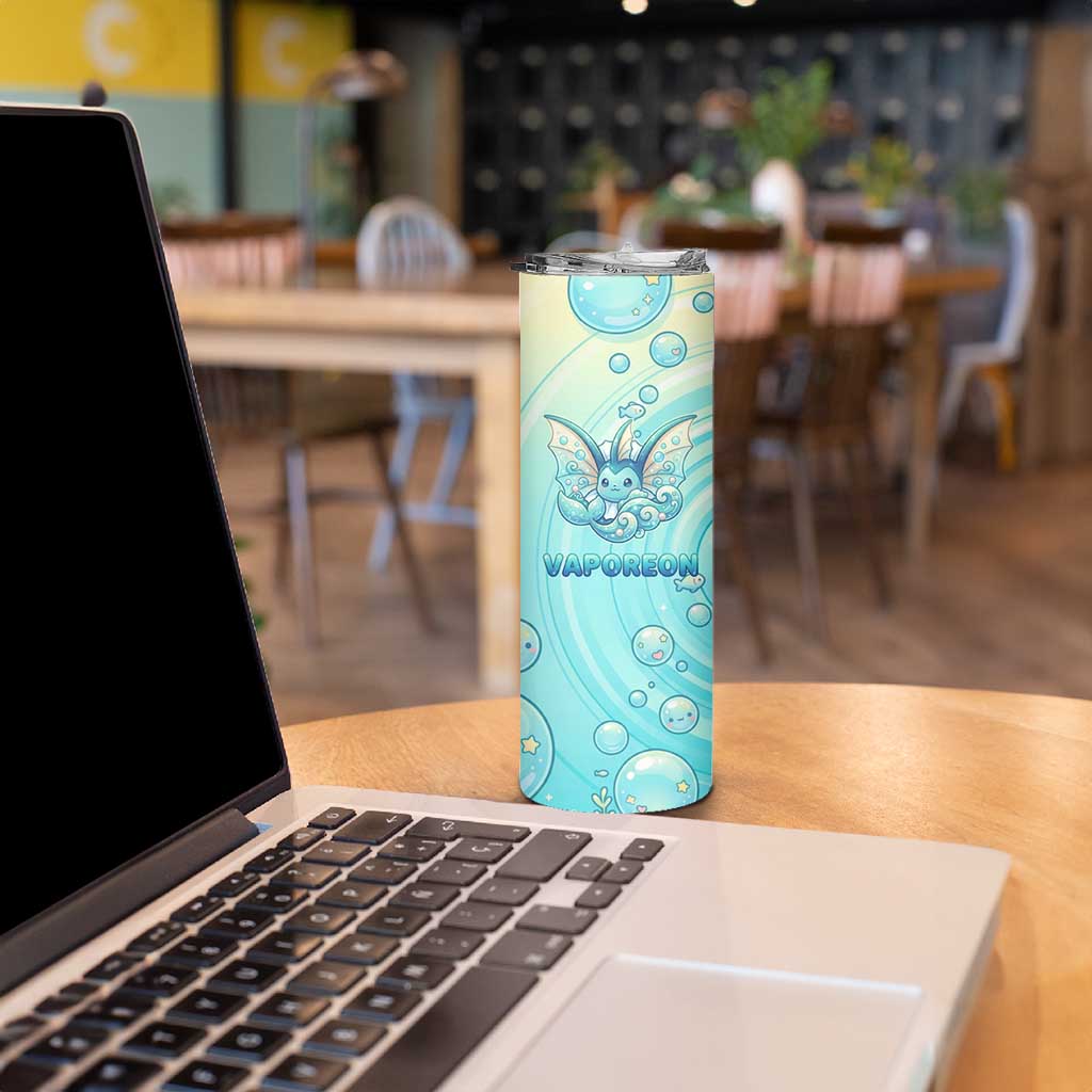 Vaporeon Skinny Tumbler Dreamy Ocean Bubble Fantasy Art