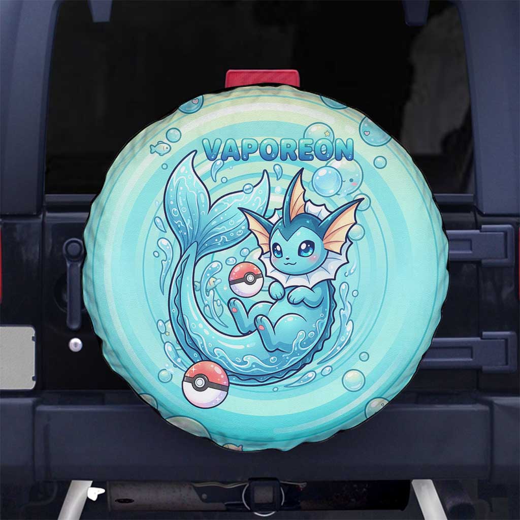 Vaporeon Spare Tire Cover Dreamy Ocean Bubble Fantasy Art