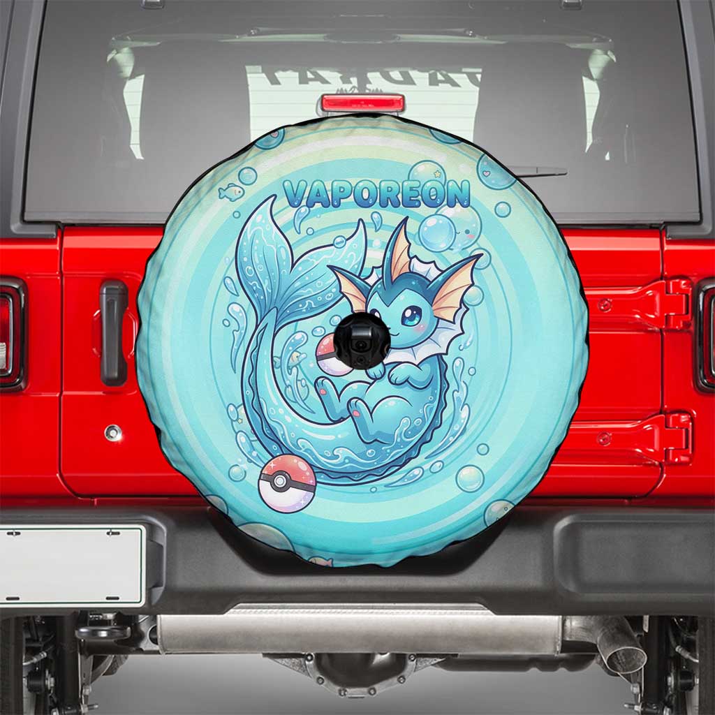 Vaporeon Spare Tire Cover Dreamy Ocean Bubble Fantasy Art