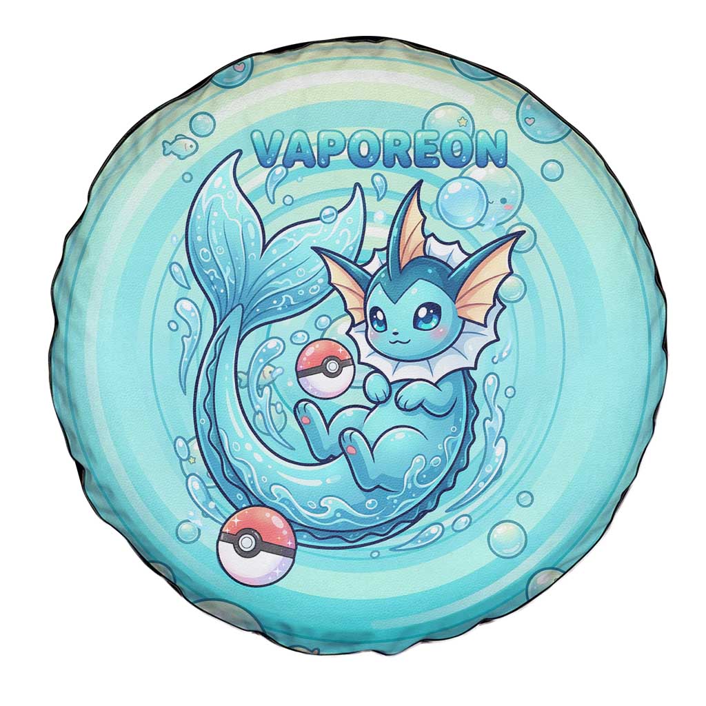 Vaporeon Spare Tire Cover Dreamy Ocean Bubble Fantasy Art