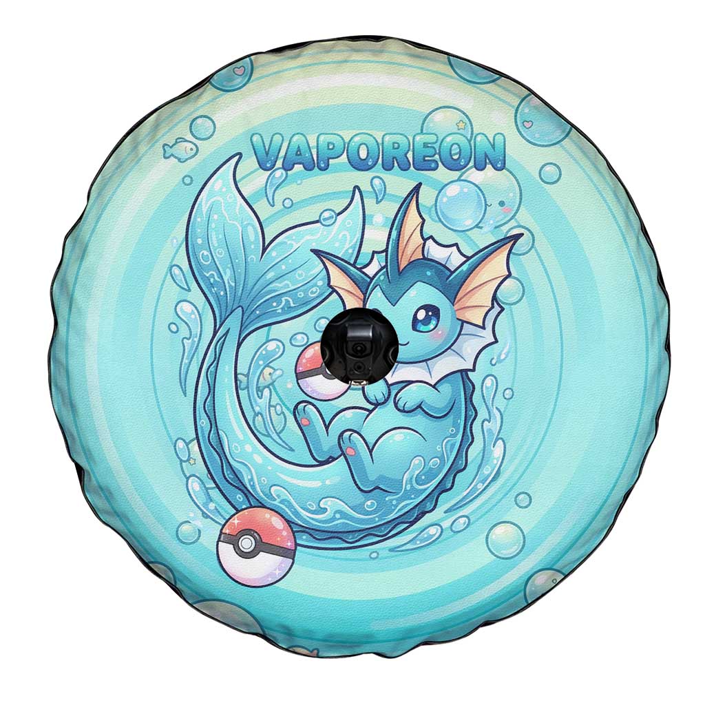 Vaporeon Spare Tire Cover Dreamy Ocean Bubble Fantasy Art