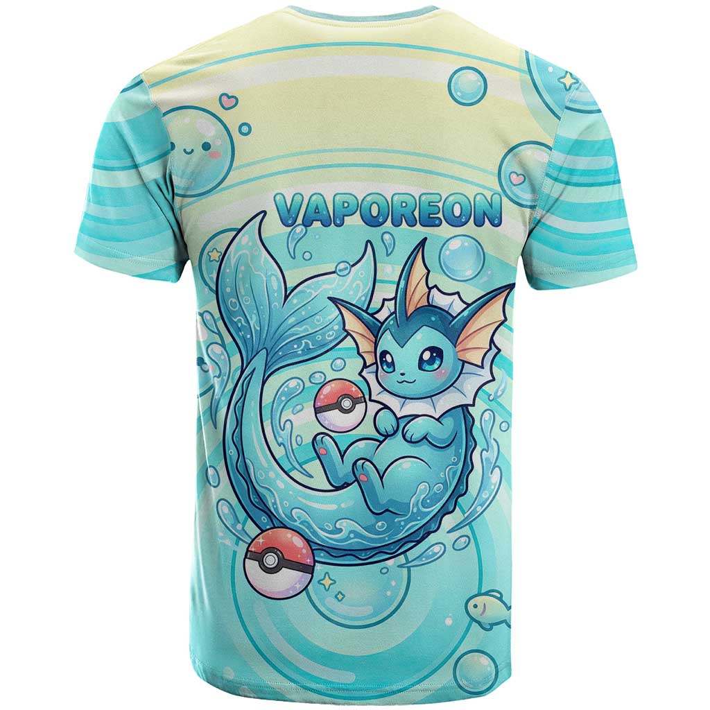 Vaporeon T Shirt Dreamy Ocean Bubble Fantasy Art