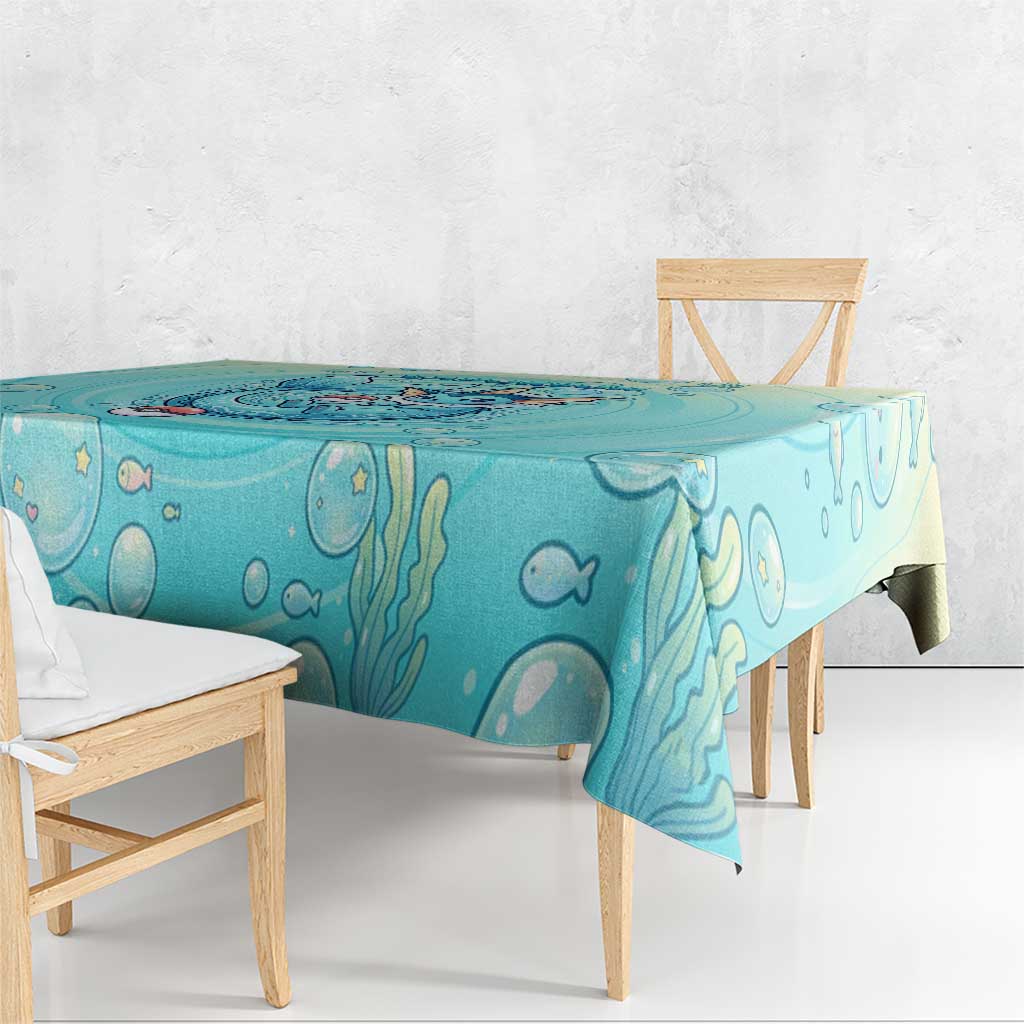 Vaporeon Tablecloth Dreamy Ocean Bubble Fantasy Art