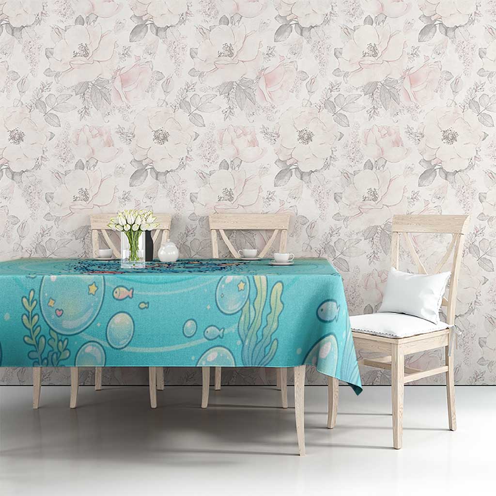 Vaporeon Tablecloth Dreamy Ocean Bubble Fantasy Art