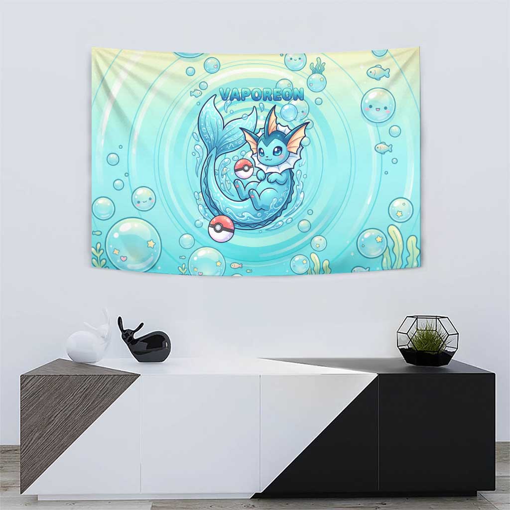 Vaporeon Tapestry Dreamy Ocean Bubble Fantasy Art
