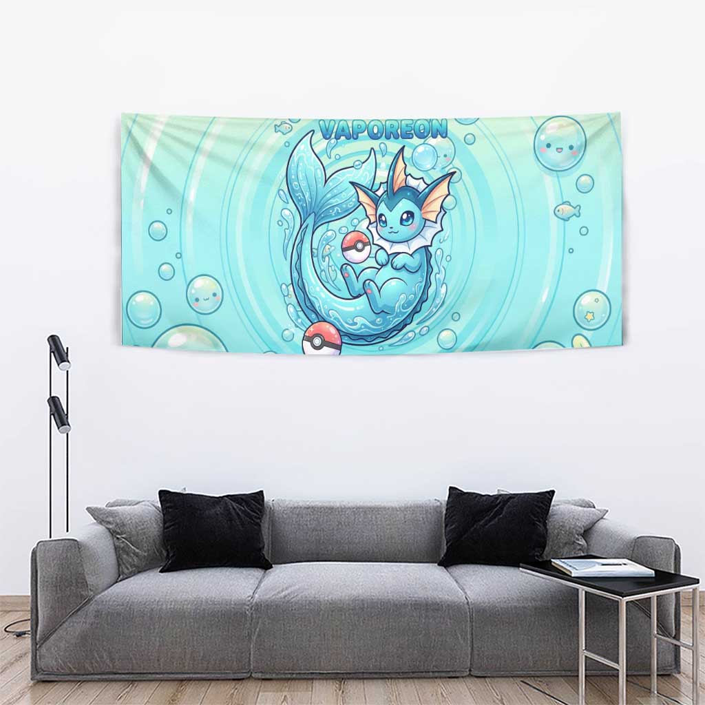 Vaporeon Tapestry Dreamy Ocean Bubble Fantasy Art