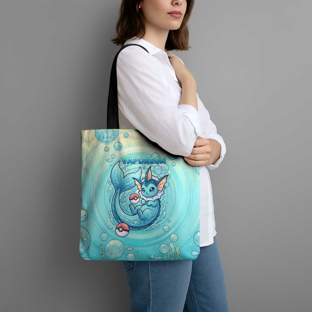 Vaporeon Tote Bag Dreamy Ocean Bubble Fantasy Art