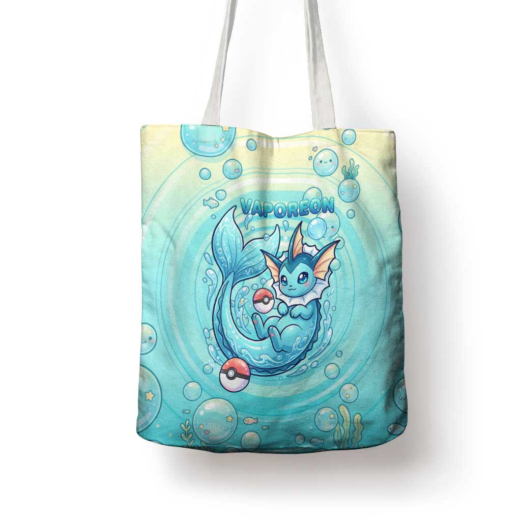 Vaporeon Tote Bag Dreamy Ocean Bubble Fantasy Art