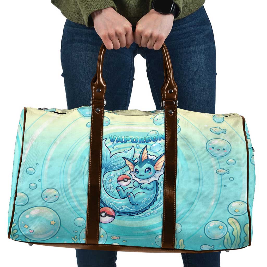 Vaporeon Travel Bag Dreamy Ocean Bubble Fantasy Art