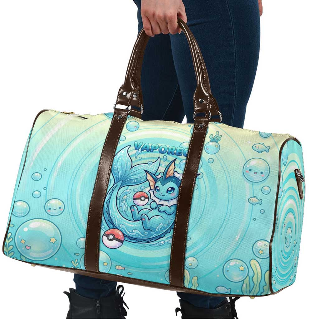 Vaporeon Travel Bag Dreamy Ocean Bubble Fantasy Art