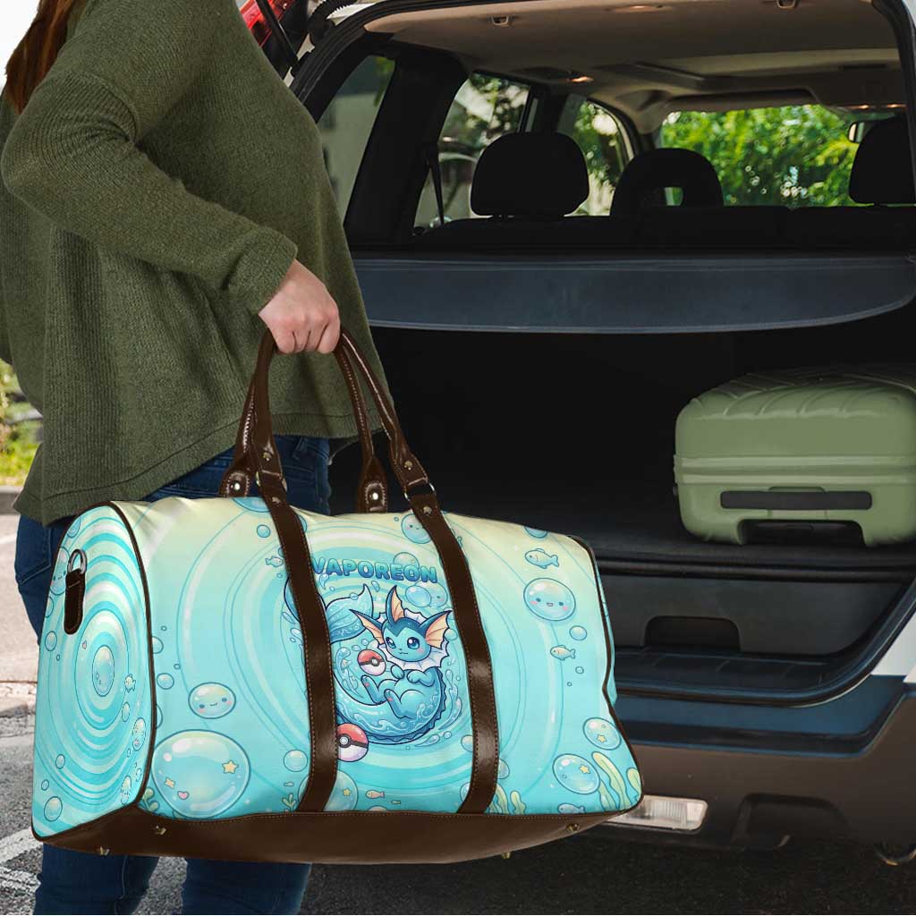 Vaporeon Travel Bag Dreamy Ocean Bubble Fantasy Art