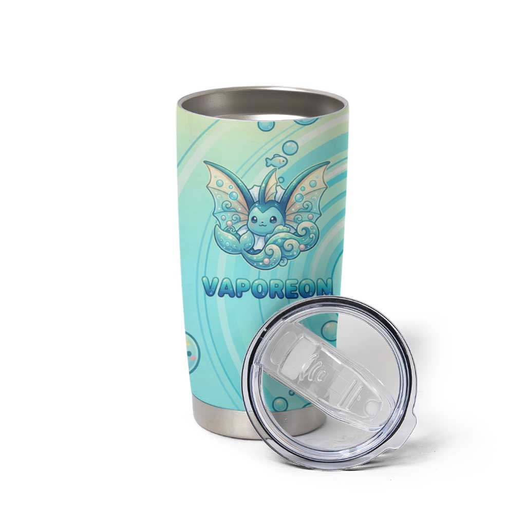 Vaporeon Tumbler Cup Dreamy Ocean Bubble Fantasy Art