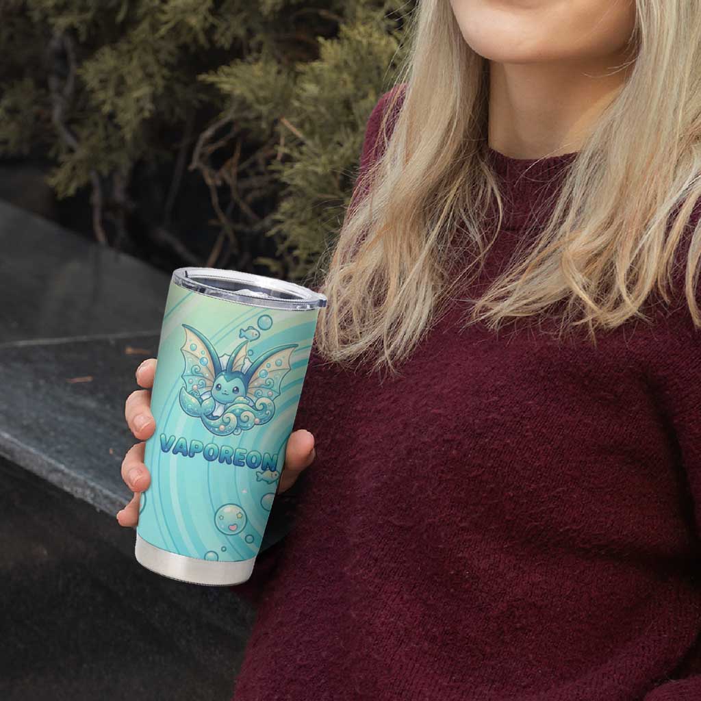 Vaporeon Tumbler Cup Dreamy Ocean Bubble Fantasy Art