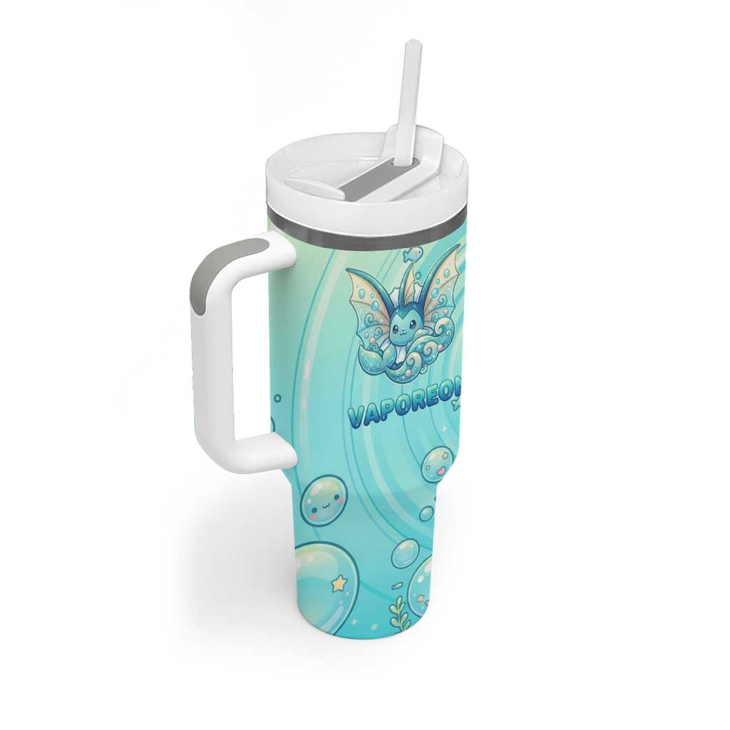 Vaporeon Tumbler With Handle Dreamy Ocean Bubble Fantasy Art