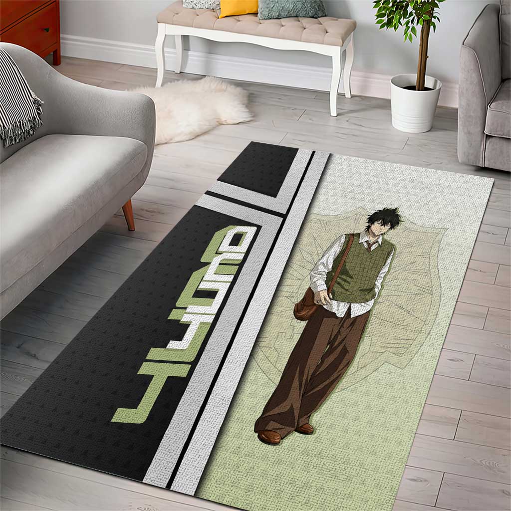 Black Clover Yuno Area Rug Vintage Scholar Anime Style