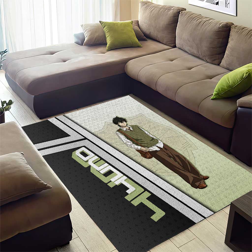 Black Clover Yuno Area Rug Vintage Scholar Anime Style