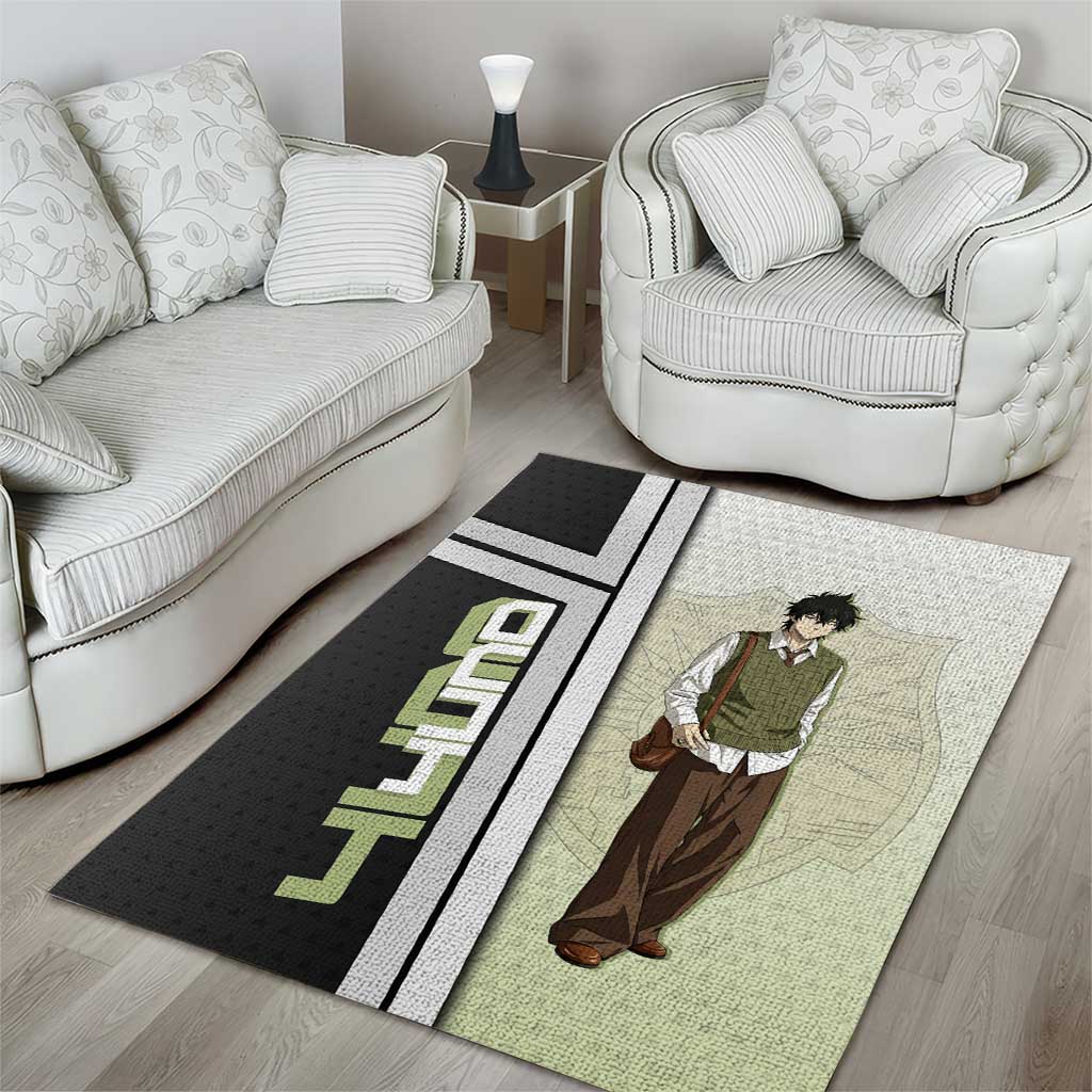 Black Clover Yuno Area Rug Vintage Scholar Anime Style