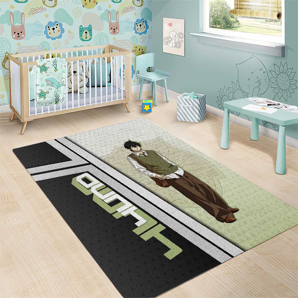 Black Clover Yuno Area Rug Vintage Scholar Anime Style
