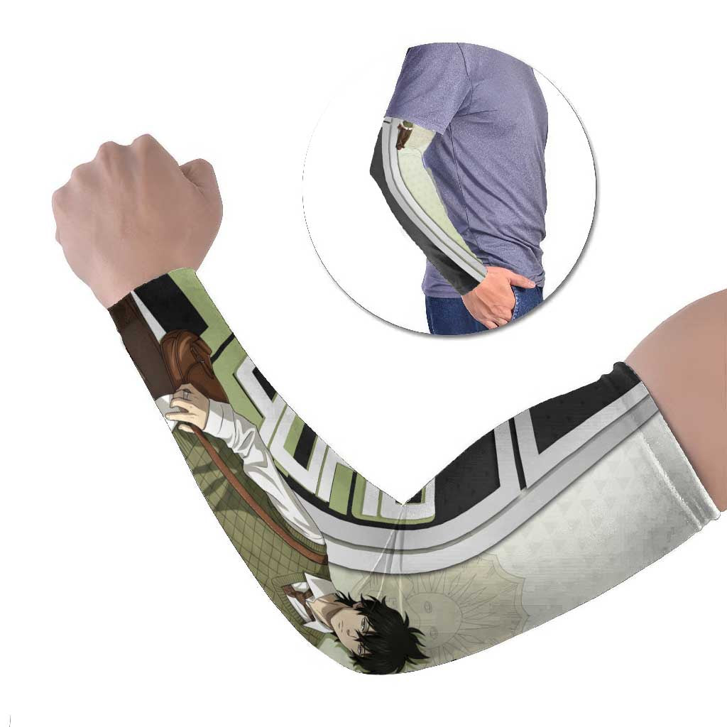 Black Clover Yuno Arm Sleeves Vintage Scholar Anime Style