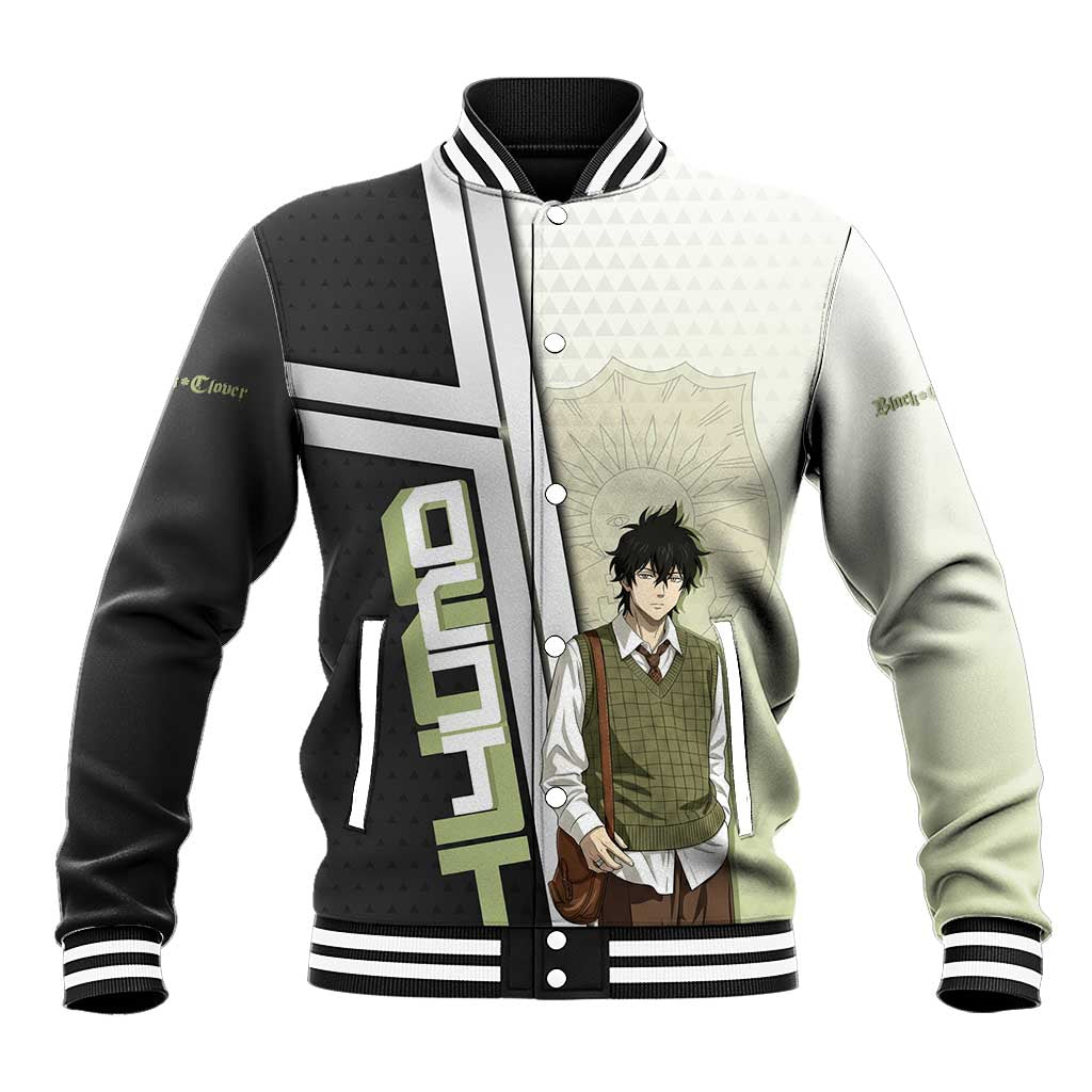 Black Clover Yuno Baseball Jacket Vintage Scholar Anime Style