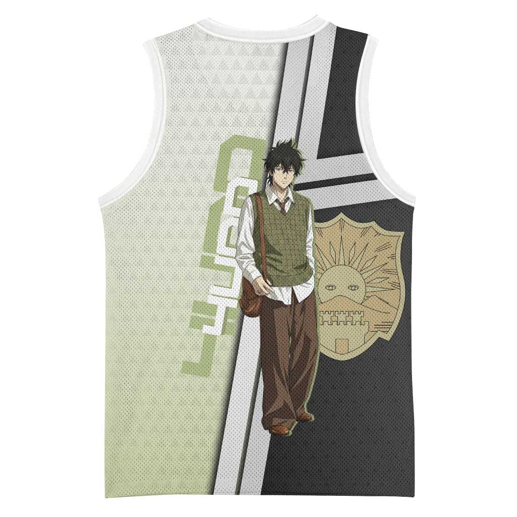 Black Clover Yuno Basketball Jersey Vintage Scholar Anime Style