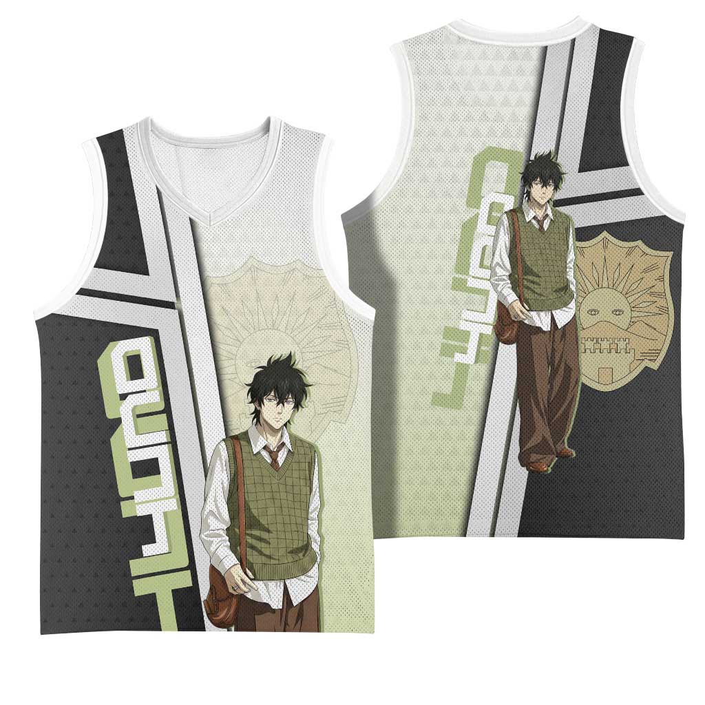 Black Clover Yuno Basketball Jersey Vintage Scholar Anime Style