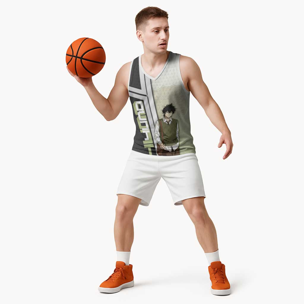 Black Clover Yuno Basketball Jersey Vintage Scholar Anime Style